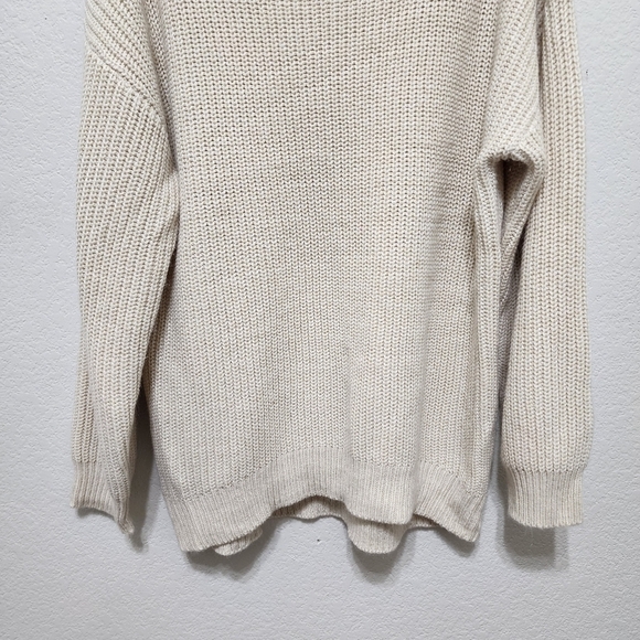 American Rag Cie Oversized Beige Mockneck Sweater Size 1X - Picture 6 of 9
